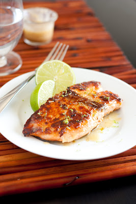 Pan Seared Honey Glazed Salmon