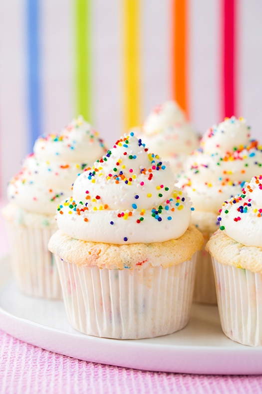 Funfetti Angel Food Cupcakes | Cooking Classy