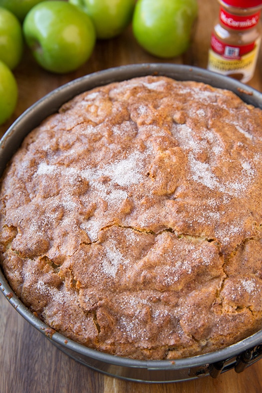 Irish Apple Cake with Custard Sauce | Cooking Classy