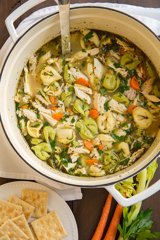 Tortellini Chicken Noodle Soup | Cooking Classy