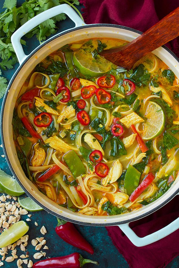 Thai Coconut Curry Chicken Soup | Cooking Classy
