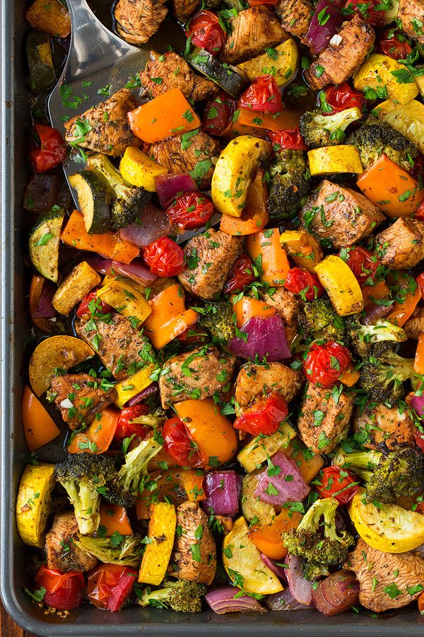 Balsamic Chicken and Veggie Sheet Pan Dinner | Cooking Classy