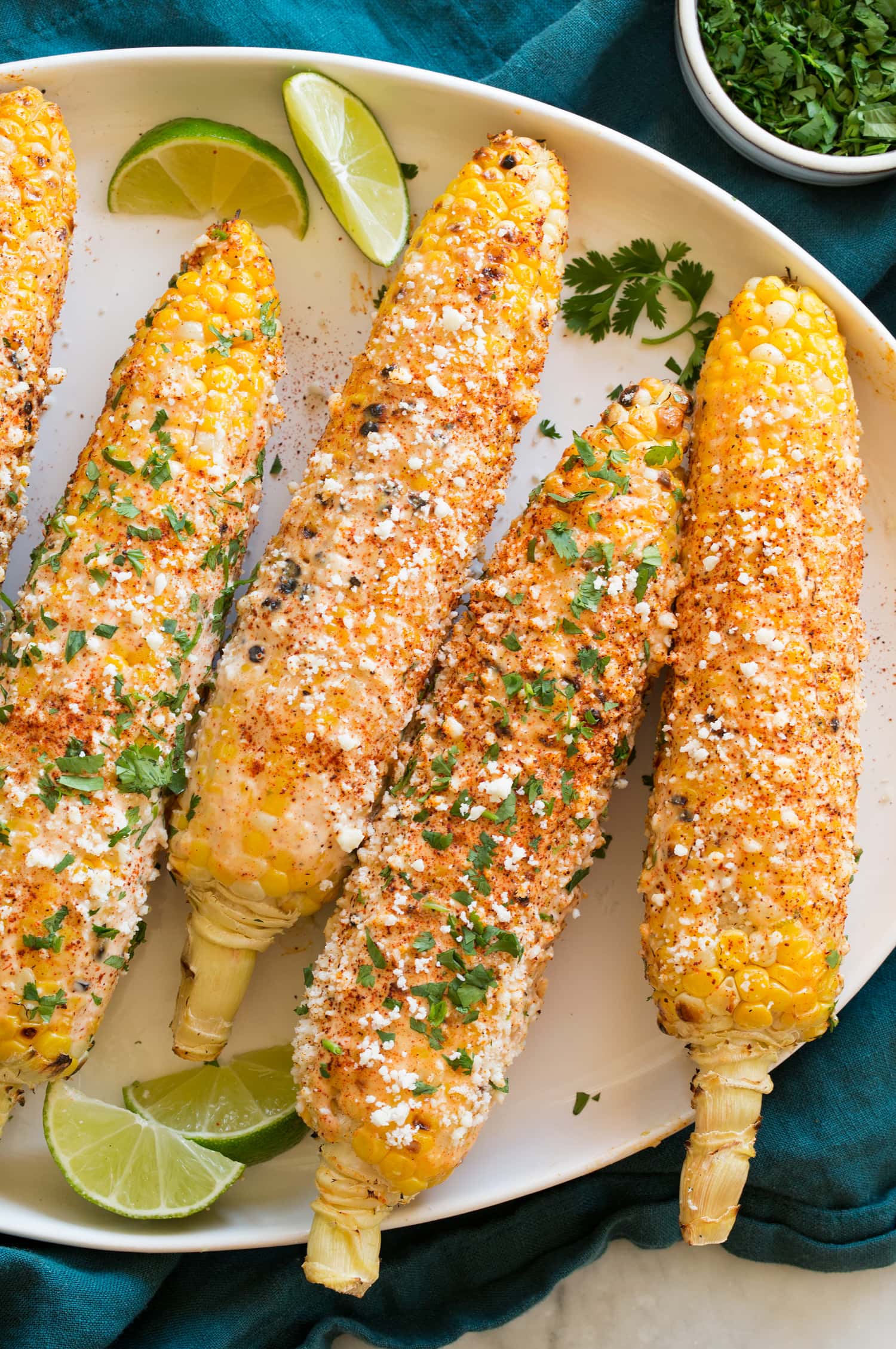 Elotes without hot sauce.