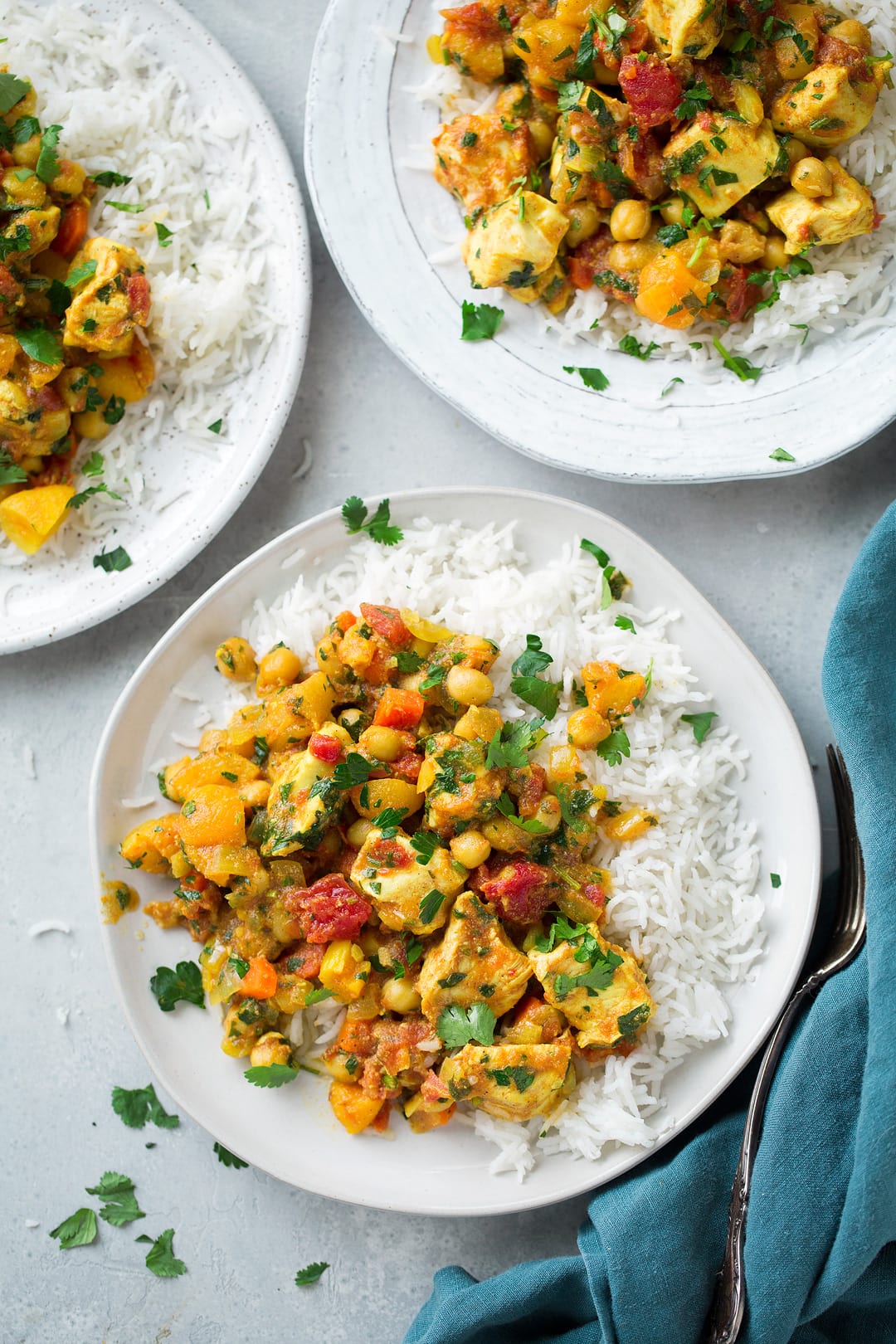 Slow Cooker Chicken and Chick Pea Tagine