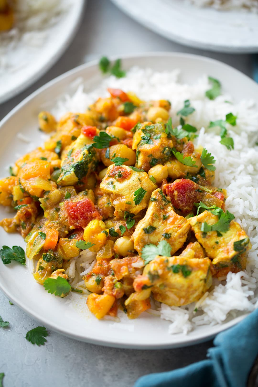 Slow Cooker Chicken and Chick Pea Tagine