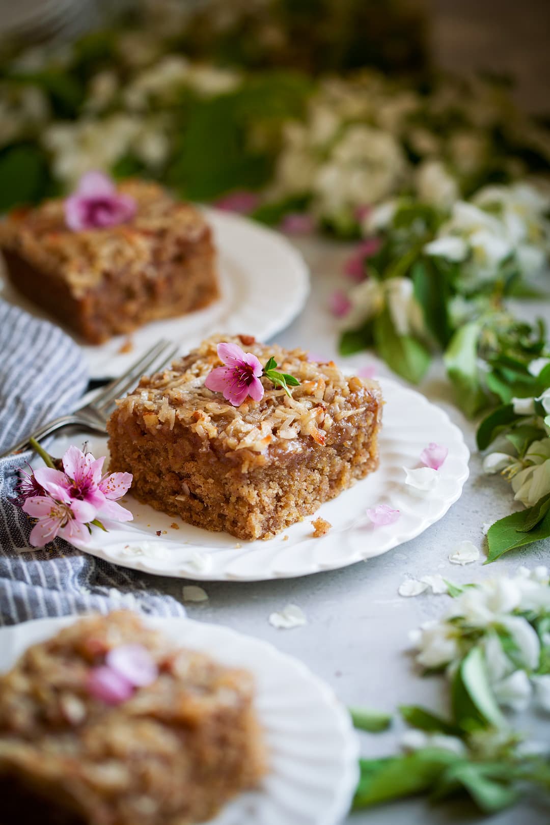 Oatmeal Cake in 9 by 9-inch pan