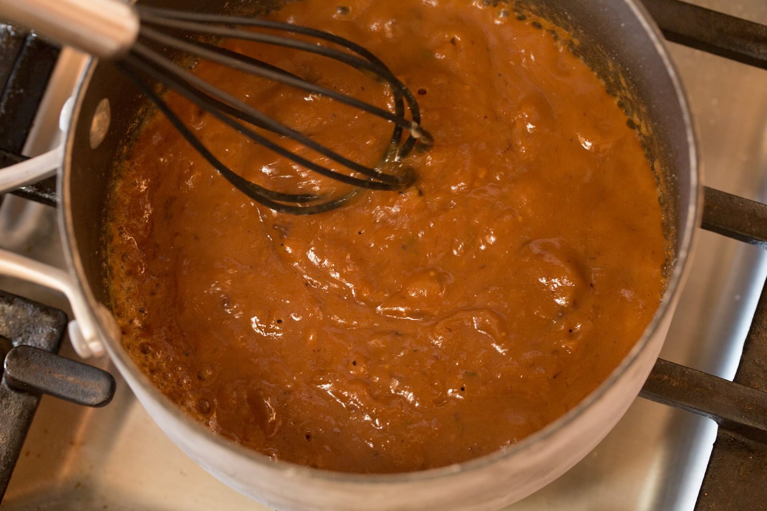 Coq au Vin Coq au vin sauce added to roux to thicken.